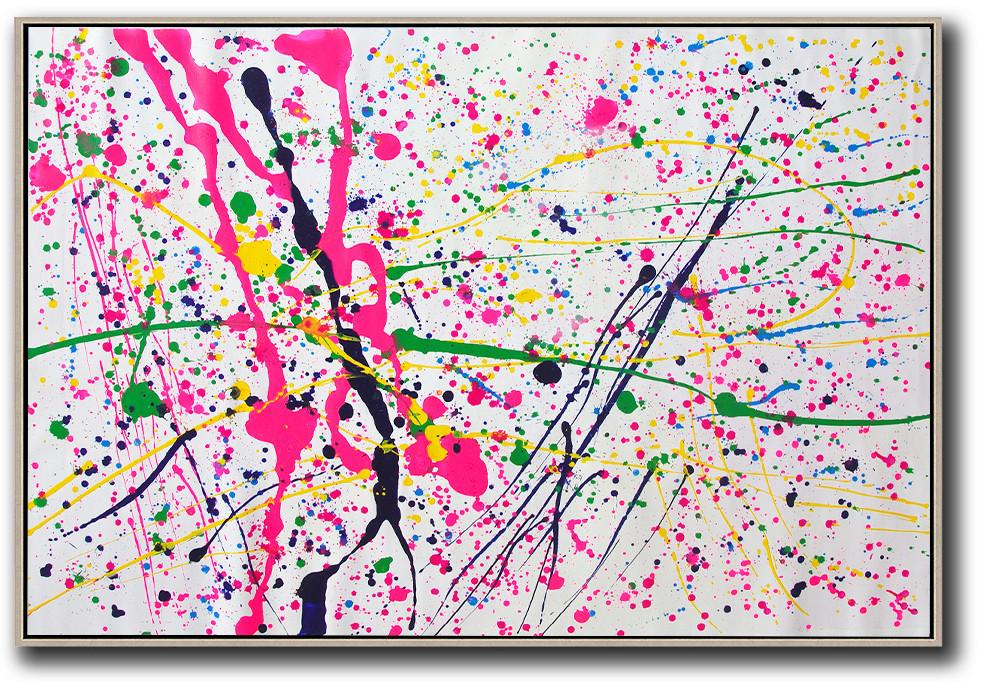 Oversized Horizontal Contemporary Art - Canvas Wrap Prints Large